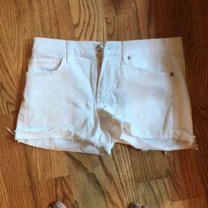 Joes Jeans white cut off shorts size 27